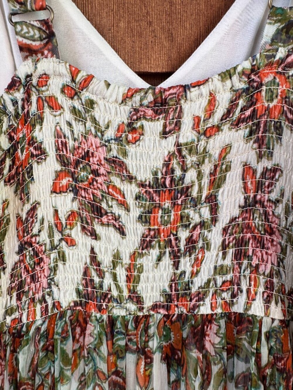 Anthropologie Virginia Floral Print Chiffon Dress Maxi Dress in Women's 16W - Picture 10 of 13